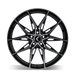 Kraze Evolve KR196 Wheel – Black w/ Machined Face