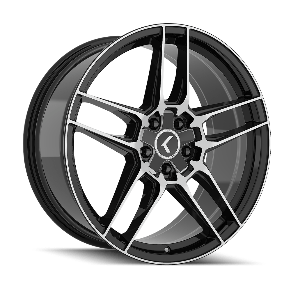 Kraze Converge 197 Wheel – Gloss Black Machined