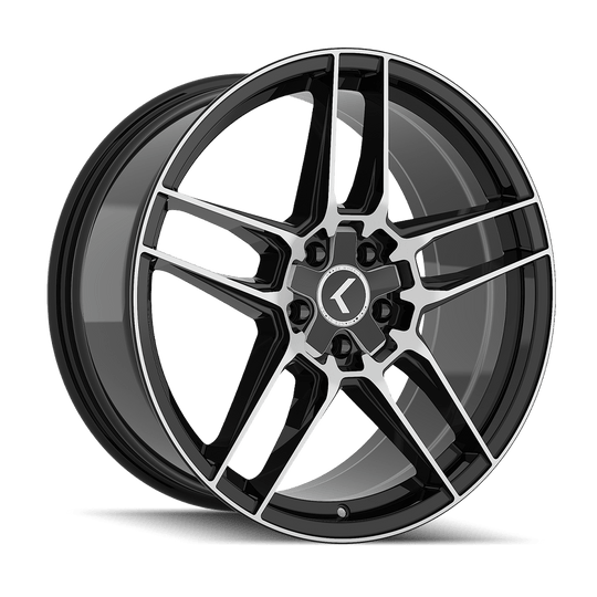 Kraze Converge 197 Wheel – Gloss Black Machined