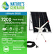 L3600 with solar panels and wind turbine in use