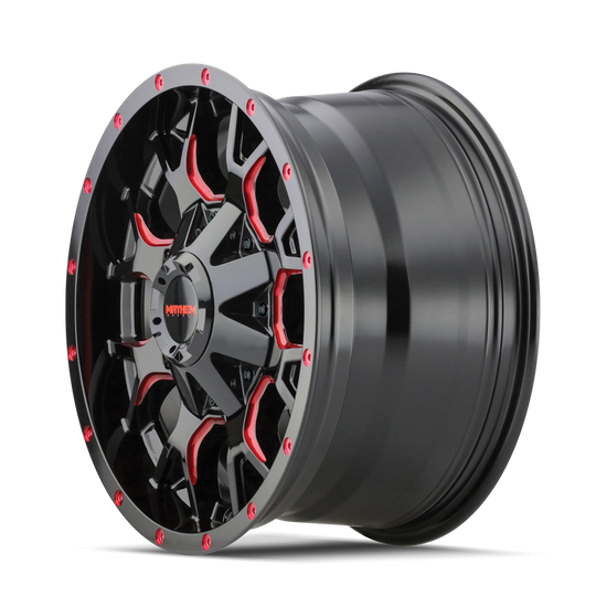 Mayhem Warrior 8015 Wheel – Black w/ Prism Red