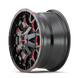 Mayhem Warrior 8015 Wheel – Black w/ Prism Red