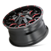 Mayhem Warrior 8015 Wheel – Black w/ Prism Red
