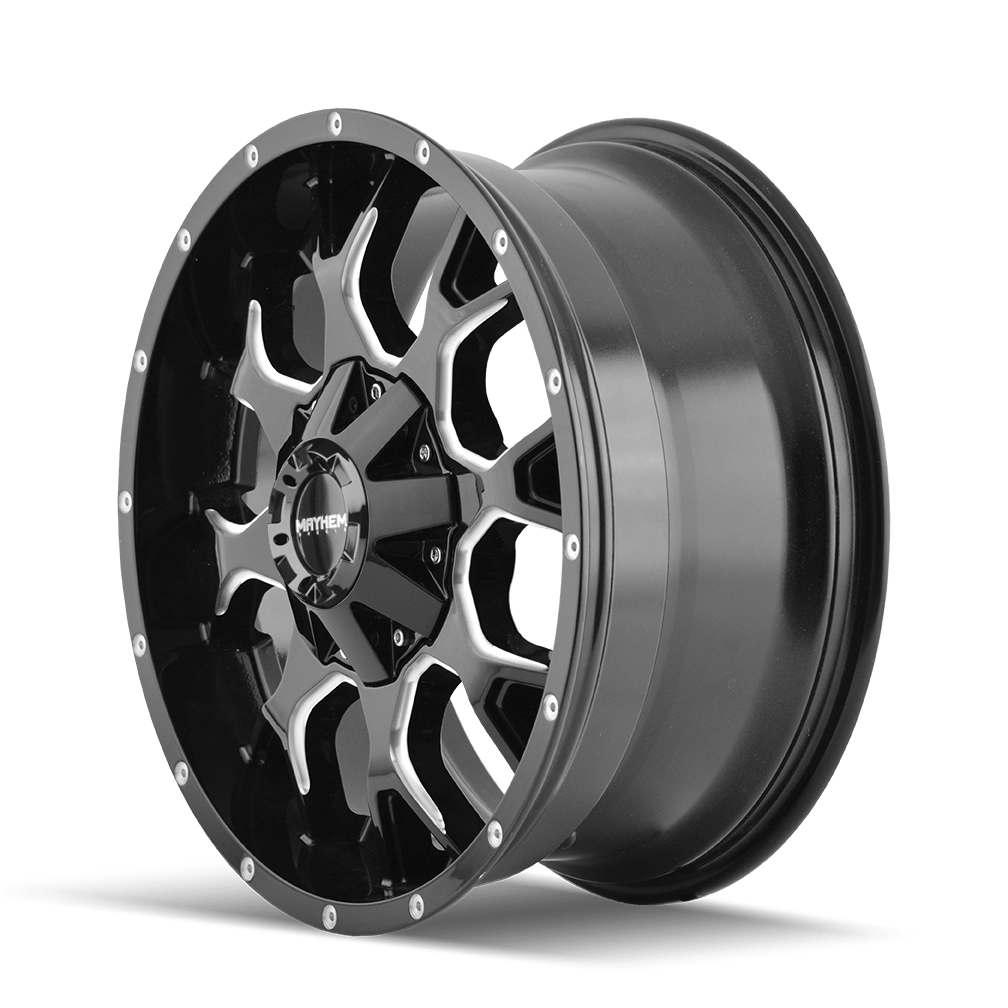 Mayhem Warrior 8015 Wheel – Black/Milled Spokes