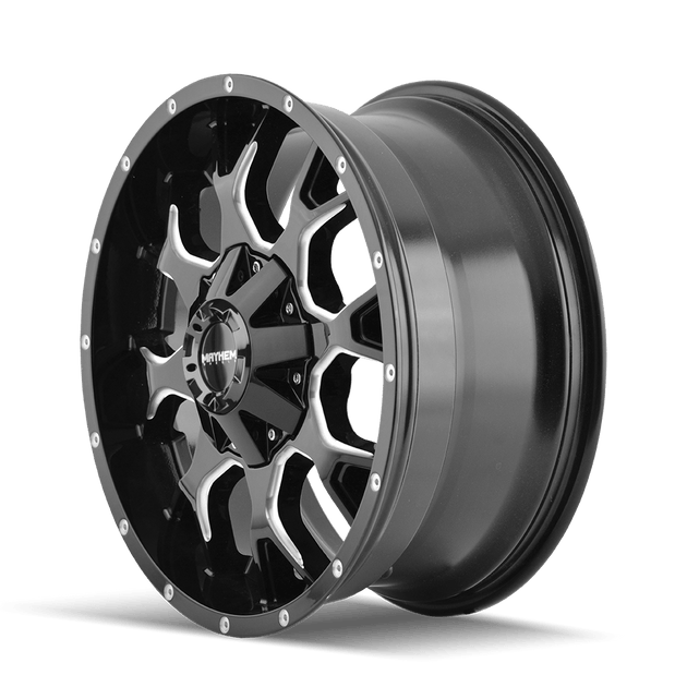 Mayhem Warrior 8015 Wheel – Black/Milled Spokes