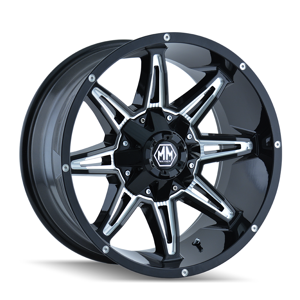 Mayhem Rampage 8090 Wheel – Black/Milled Spokes