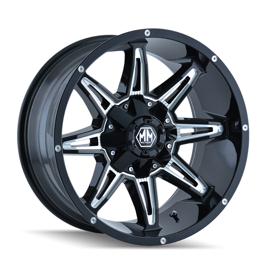 Mayhem Rampage 8090 Wheel – Black/Milled Spokes