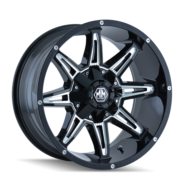 Mayhem Rampage 8090 Wheel – Black/Milled Spokes