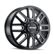 Mayhem Cogent Dually 8107D Wheel – Gloss Black w/ Milled Spokes
