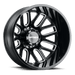 Mayhem Cogent Dually 8107D Wheel – Gloss Black w/ Milled Spokes