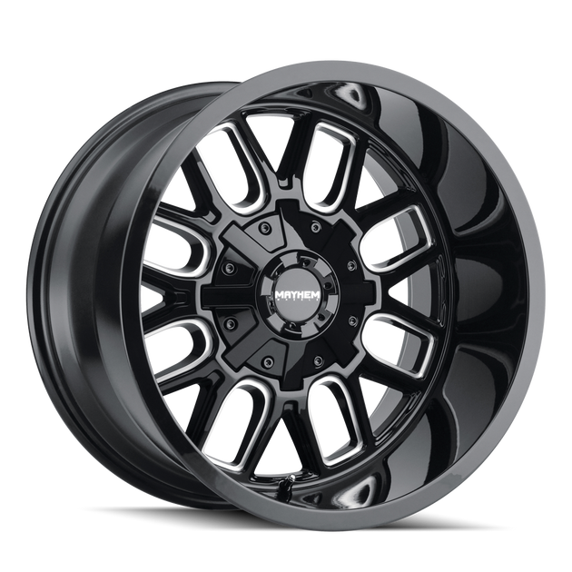 Mayhem Cogent 8107 Wheel – Gloss Black w/ Milled Spokes