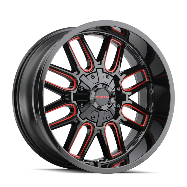 Mayhem Cogent 8107 Wheel – Gloss Black w/ Prism Red