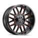 Mayhem Cogent 8107 Wheel – Gloss Black w/ Prism Red