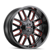 Mayhem Cogent 8107 Wheel – Gloss Black w/ Prism Red