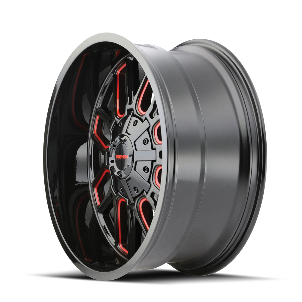 Mayhem Cogent 8107 Wheel – Gloss Black w/ Prism Red