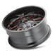 Mayhem Cogent 8107 Wheel – Gloss Black w/ Prism Red