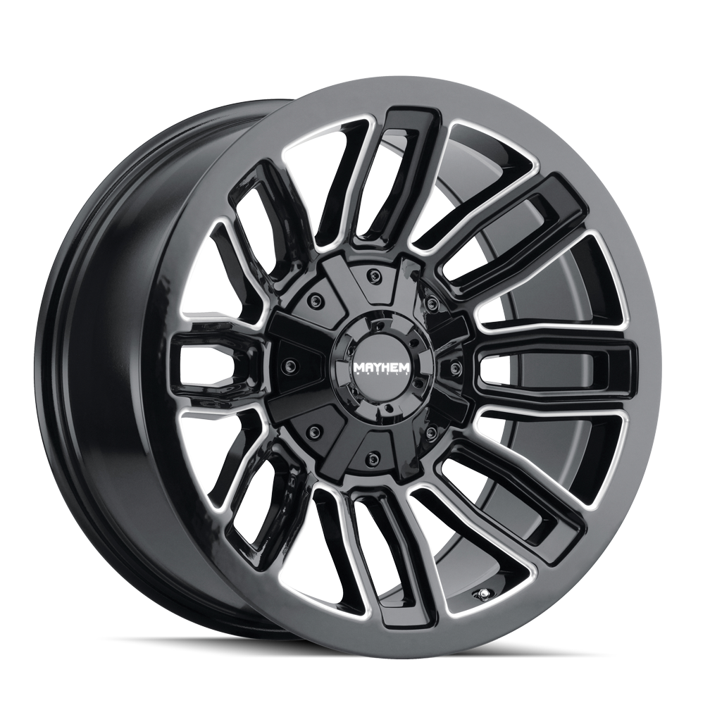 Mayhem Decoy 8108 Wheel – Gloss Black w/ Milled Spokes