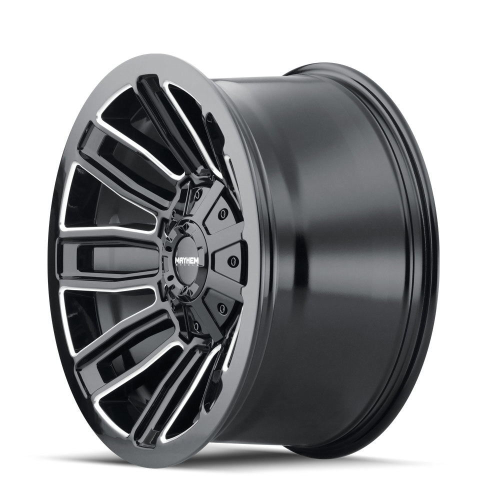Mayhem Decoy 8108 Wheel – Gloss Black w/ Milled Spokes