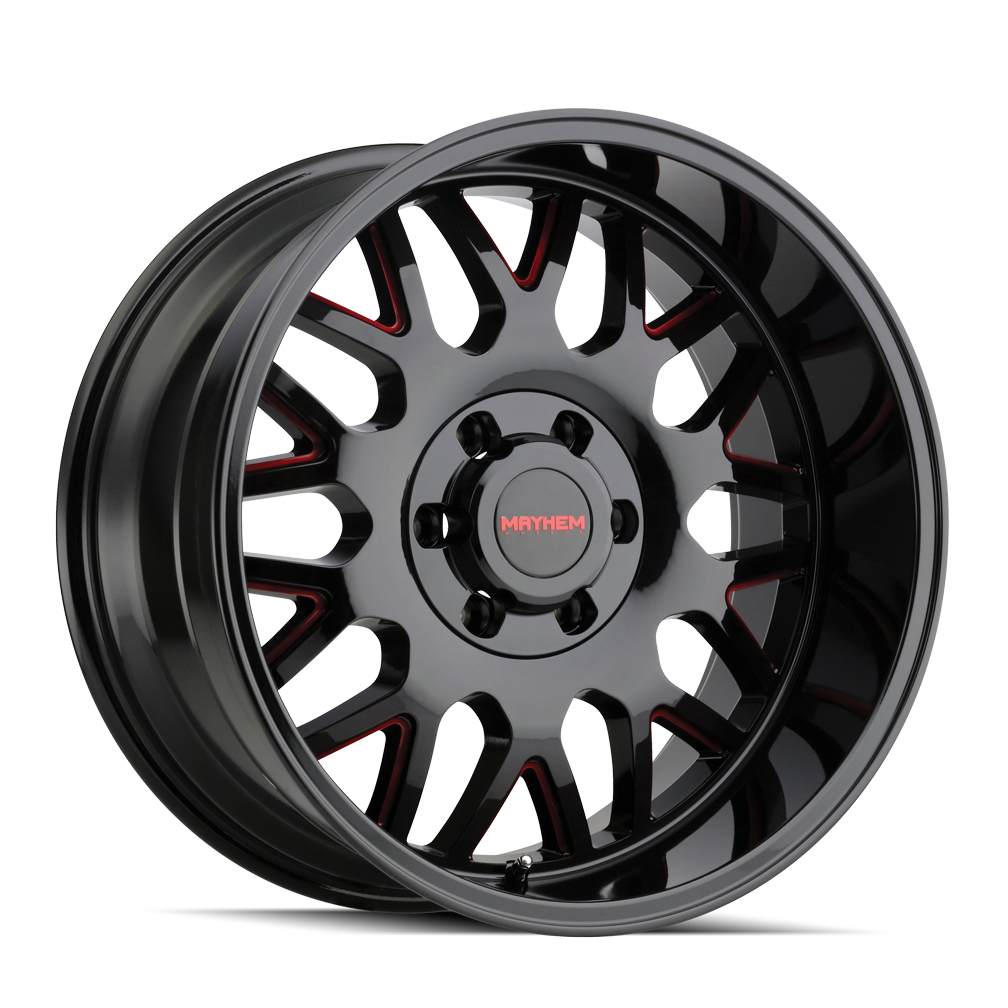 Mayhem Tripwire 8110 Wheel – Black Milled w/ Prism Red