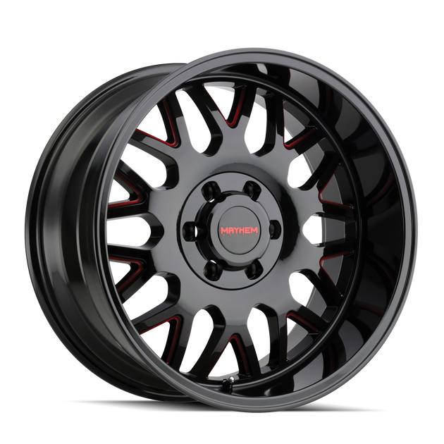 Mayhem Tripwire 8110 Wheel – Black Milled w/ Prism Red