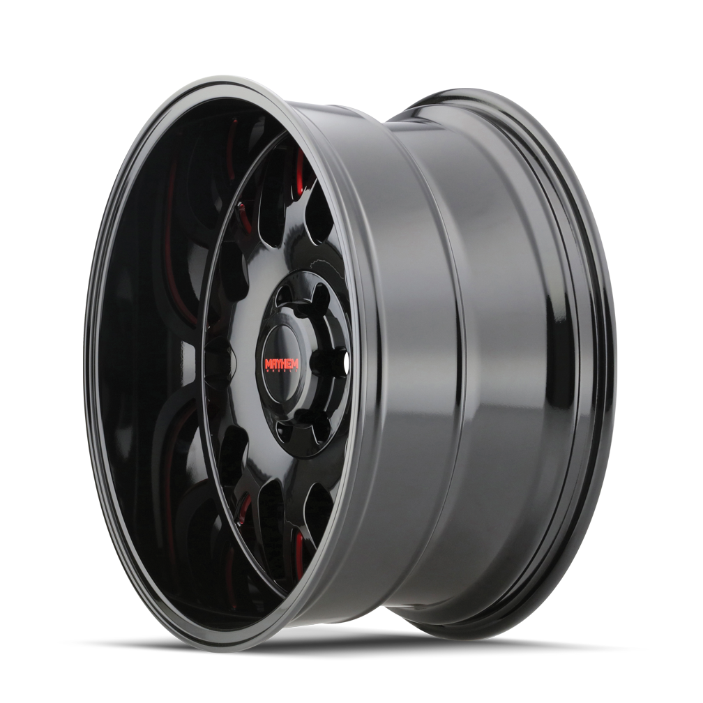 Mayhem Tripwire 8110 Wheel – Black Milled w/ Prism Red