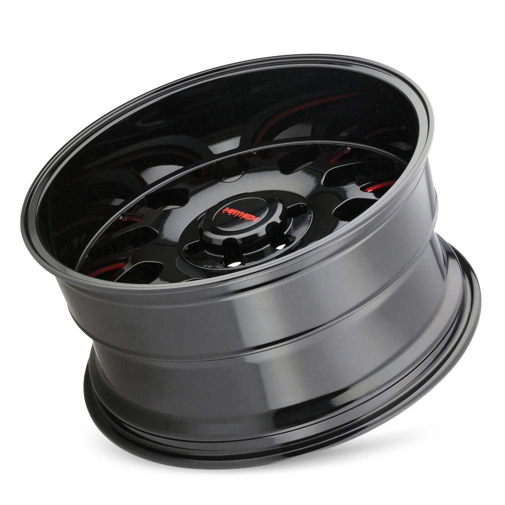 Mayhem Tripwire 8110 Wheel – Black Milled w/ Prism Red
