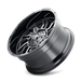 Mayhem Flywheel 8111 Wheel – Gloss Black w/ Milled Spokes