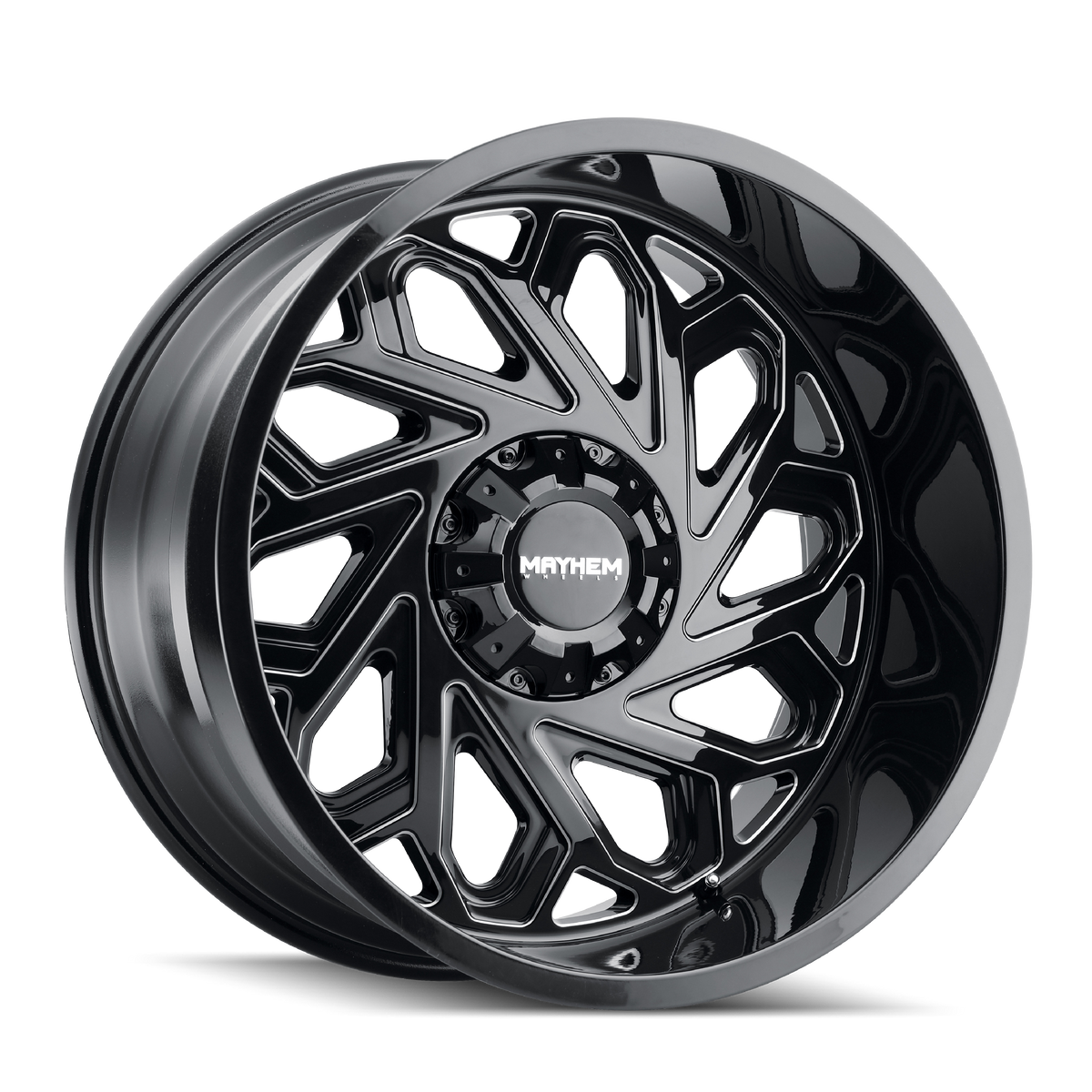 Mayhem Essex 8112 Wheel – Gloss Black w/ Milled Spokes
