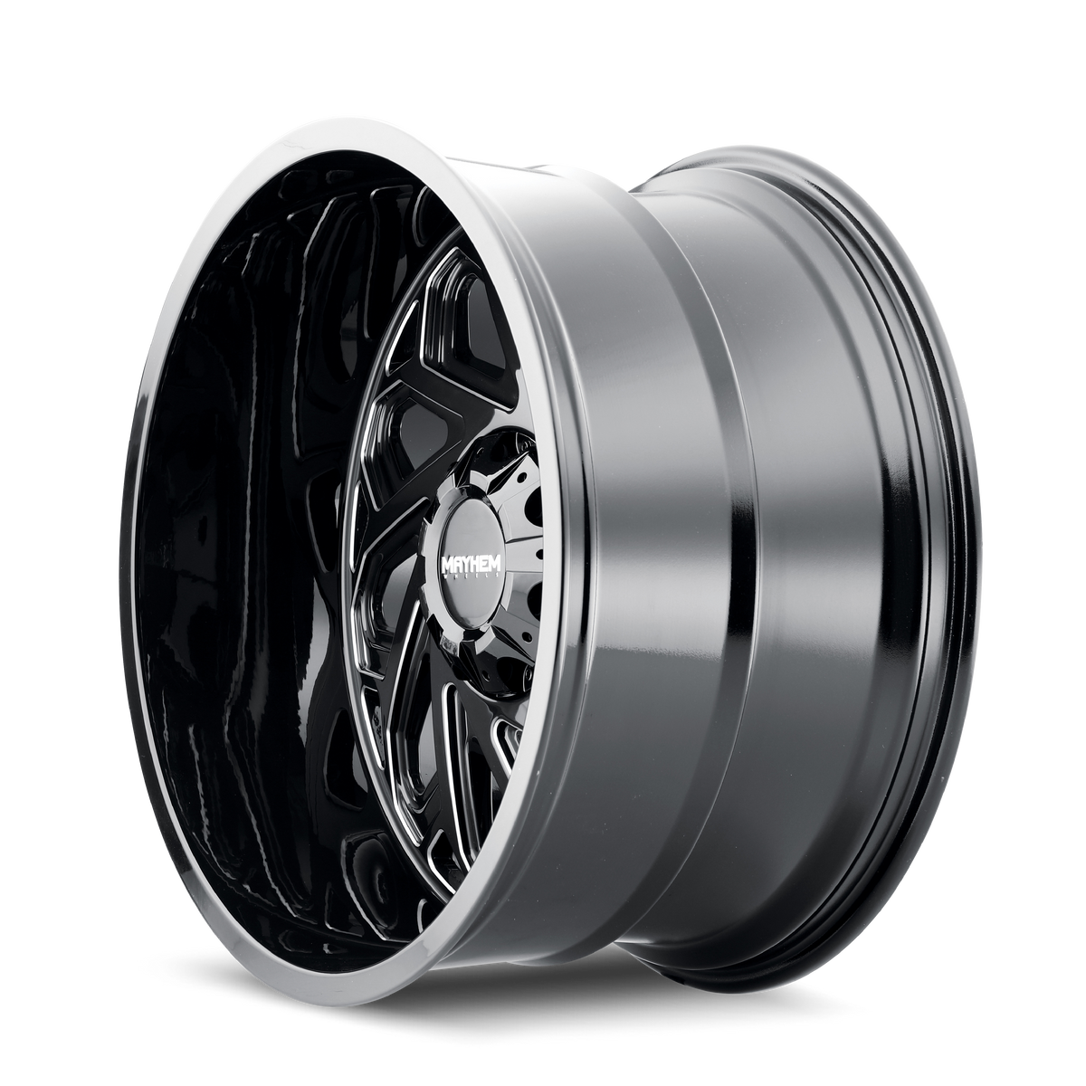 Mayhem Essex 8112 Wheel – Gloss Black w/ Milled Spokes