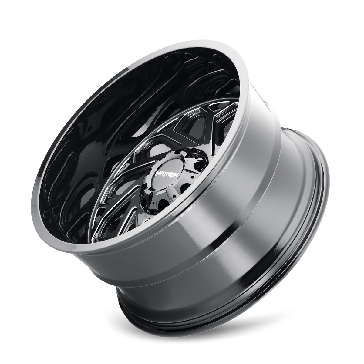 Mayhem Essex 8112 Wheel – Gloss Black w/ Milled Spokes