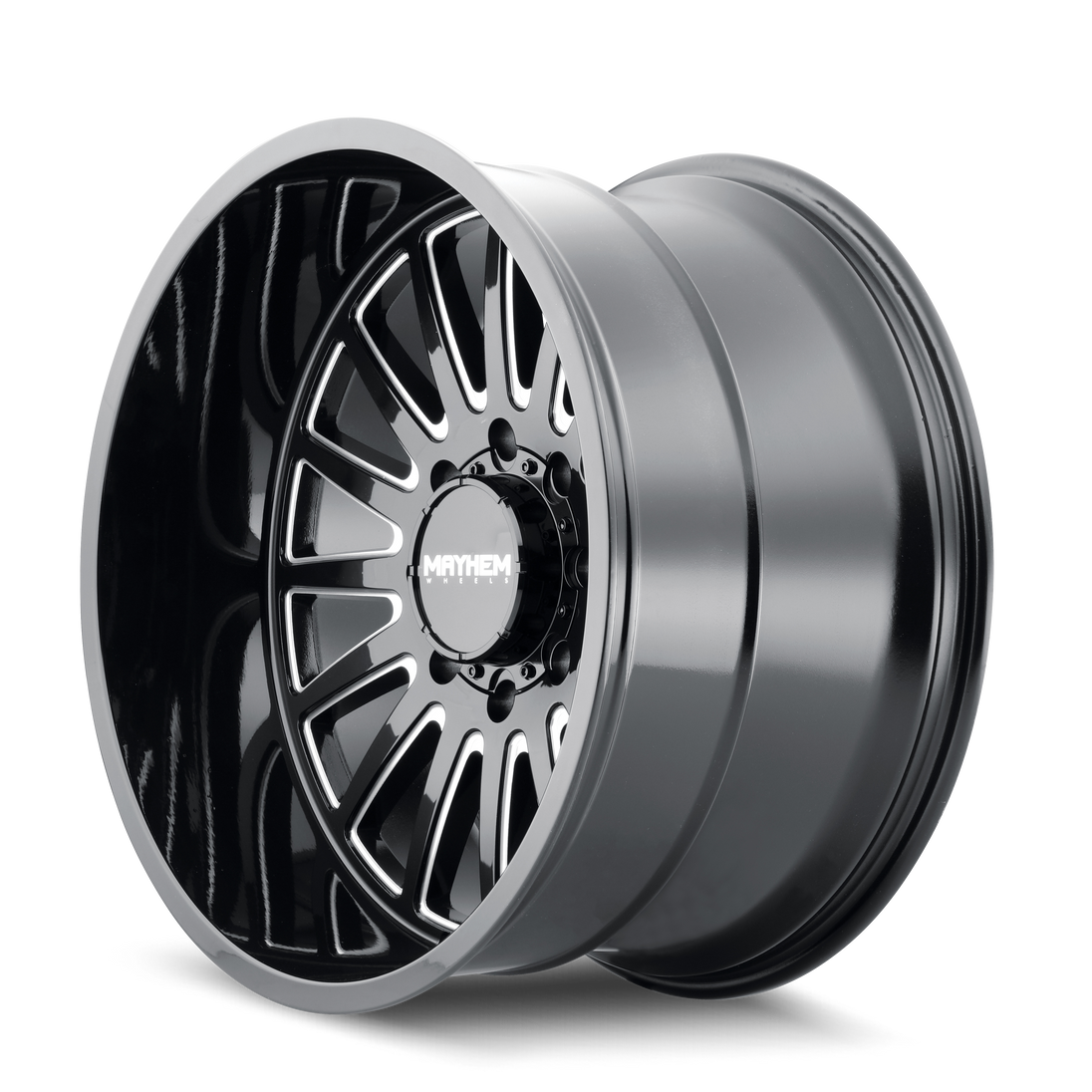 Mayhem Utopia 8114 Wheel – Gloss Black w/ Milled Spokes