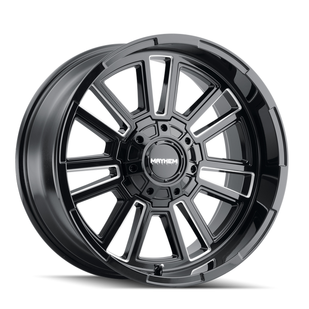 Mayhem Apollo 8115 Wheel – Gloss Black w/ Milled Spokes