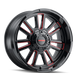 Mayhem Apollo 8115 Wheel – Gloss Black w/ Prism Red Spokes