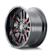 Mayhem Apollo 8115 Wheel – Gloss Black w/ Prism Red Spokes