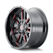 Mayhem Apollo 8115 Wheel – Gloss Black w/ Prism Red Spokes