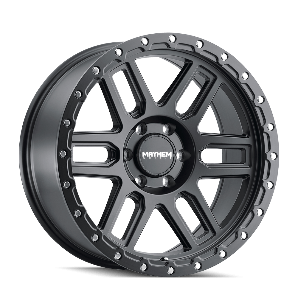 Mayhem Delta 8304 Wheel – Matte Black w/ Matte Black Lip
