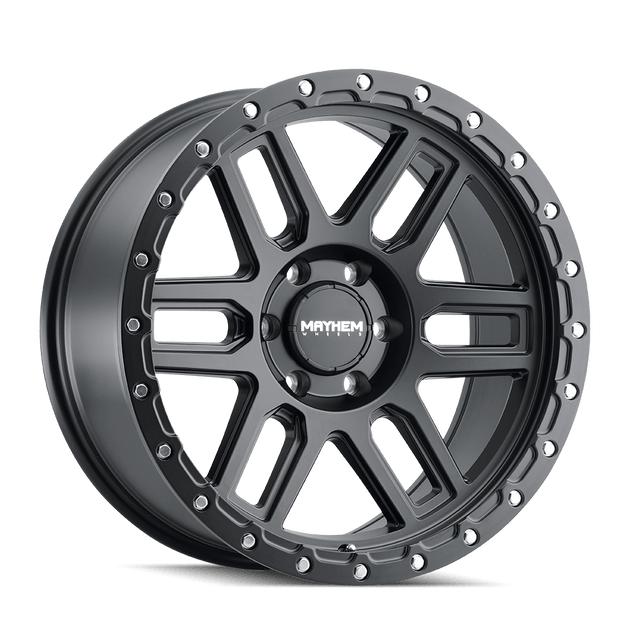 Mayhem Delta 8304 Wheel – Matte Black w/ Matte Black Lip