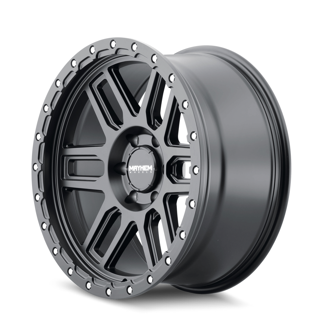 Mayhem Delta 8304 Wheel – Matte Black w/ Matte Black Lip