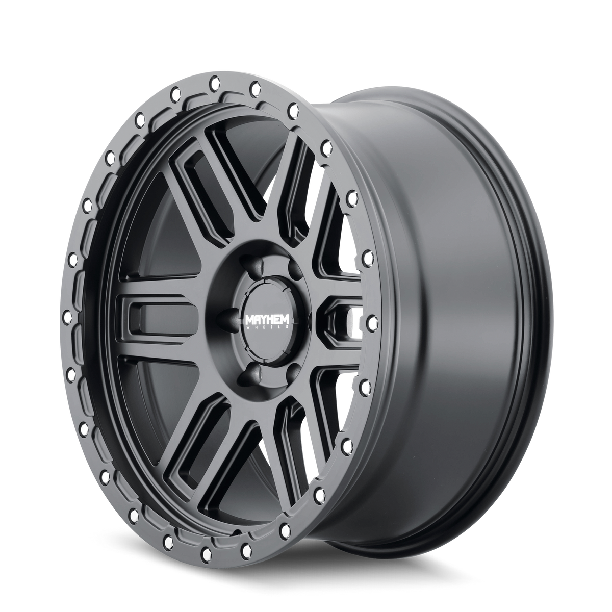Mayhem Delta 8304 Wheel – Matte Black w/ Matte Black Lip