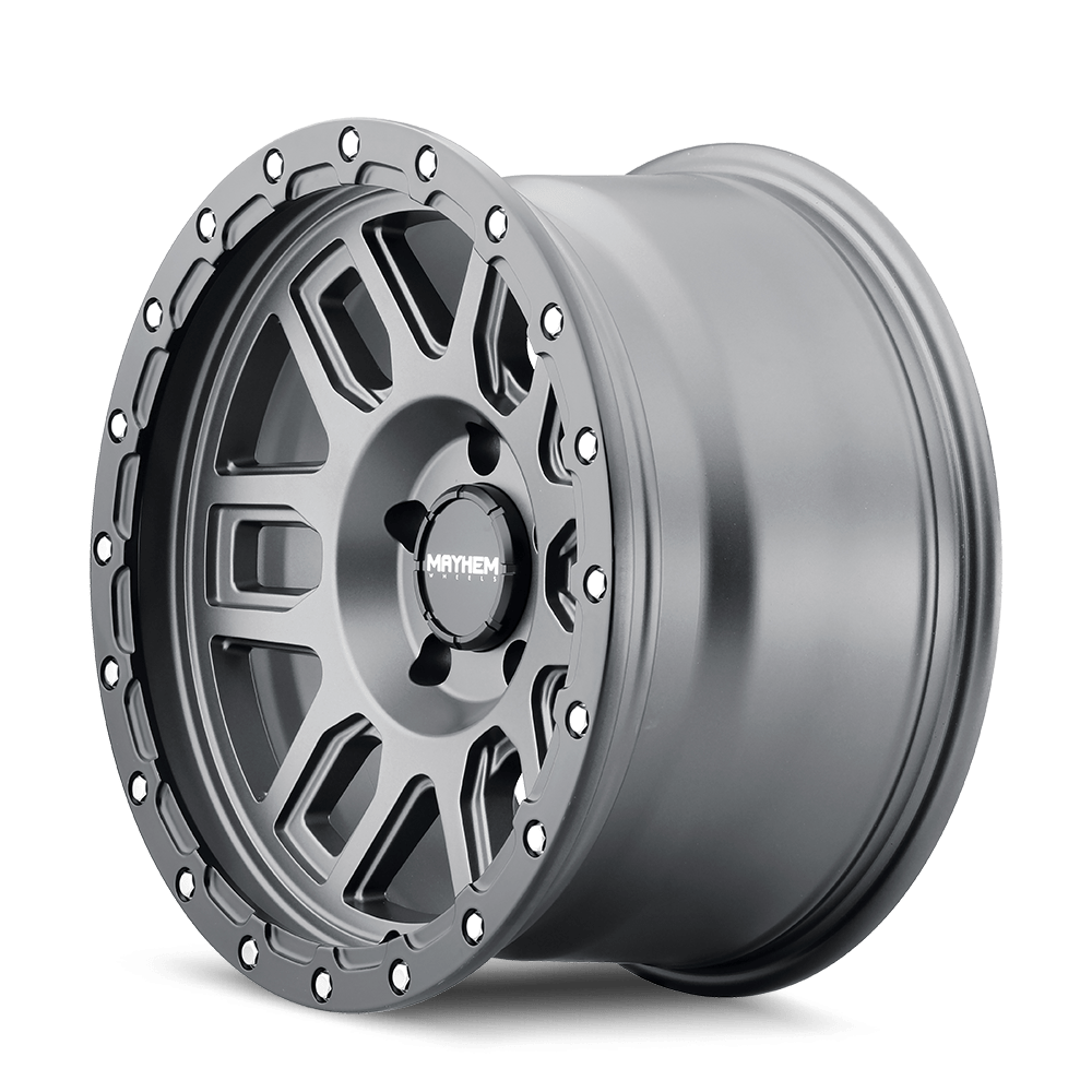 Mayhem Delta 8304 Wheel – Matte Gunmetal w/ Matte Black Lip