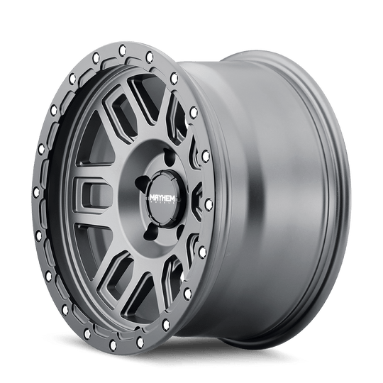 Mayhem Delta 8304 Wheel – Matte Gunmetal w/ Matte Black Lip