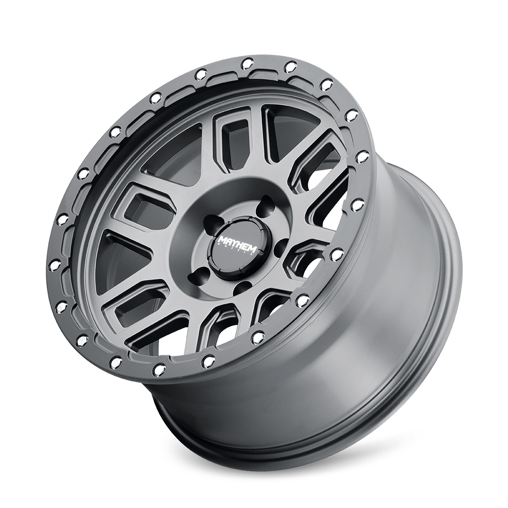 Mayhem Delta 8304 Wheel – Matte Gunmetal w/ Matte Black Lip