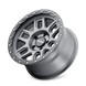 Mayhem Delta 8304 Wheel – Matte Gunmetal w/ Matte Black Lip
