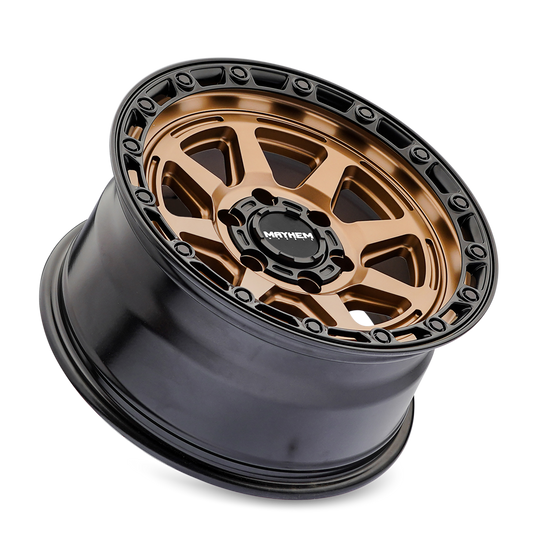 Mayhem Ridgeline 8306BZ Wheel – Gloss Bronze w/ Black Lip