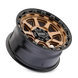 Mayhem Ridgeline 8306BZ Wheel – Gloss Bronze w/ Black Lip