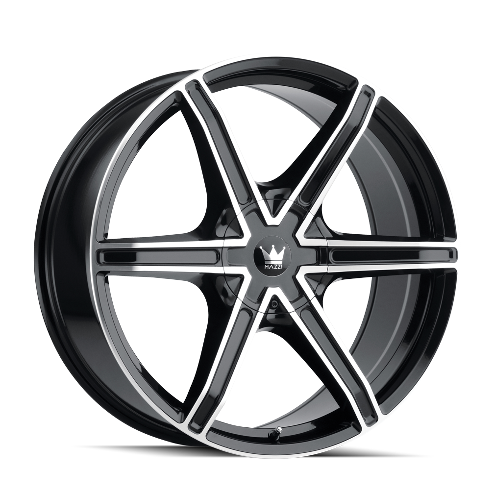 Mazzi Stilts 371 Wheel – Black w/ Machined Face