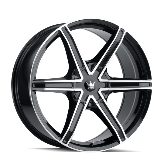 Mazzi Stilts 371 Wheel – Black w/ Machined Face