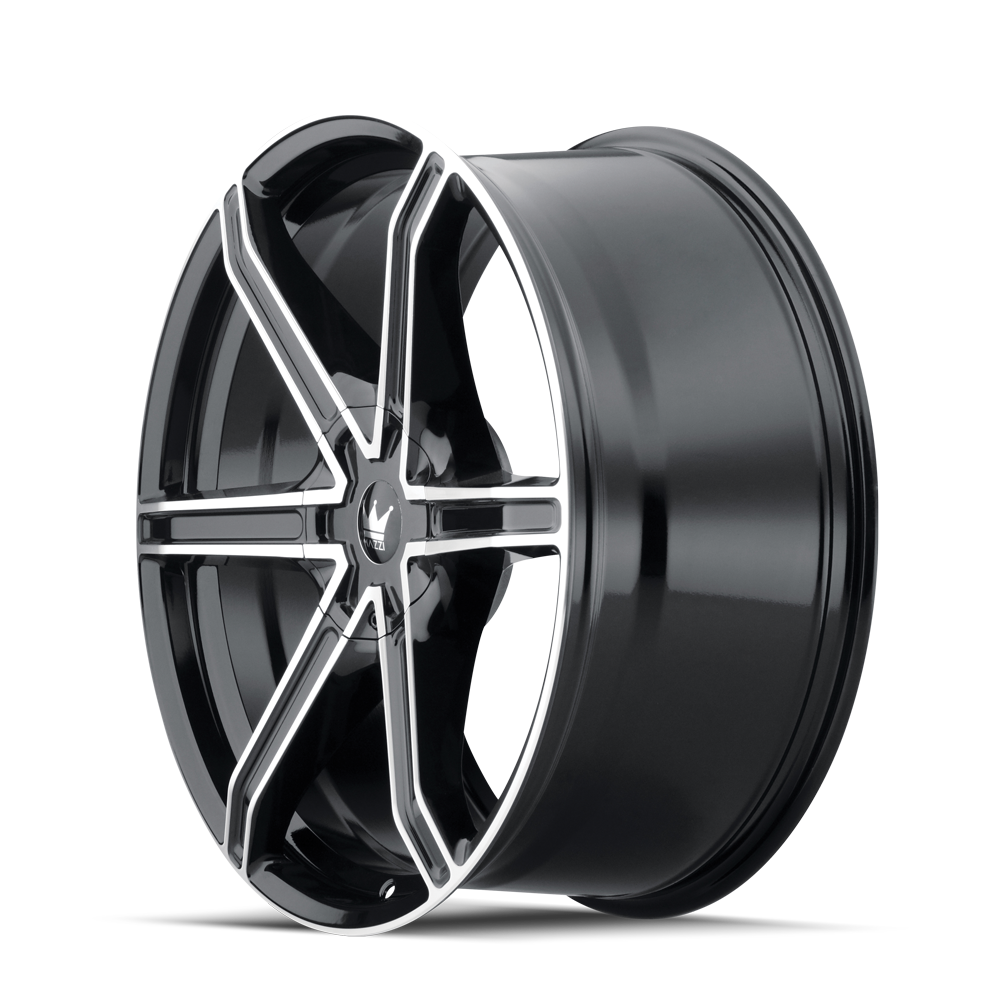 Mazzi Stilts 371 Wheel – Black w/ Machined Face