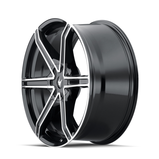 Mazzi Stilts 371 Wheel – Black w/ Machined Face