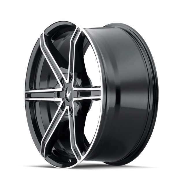 Mazzi Stilts 371 Wheel – Black w/ Machined Face